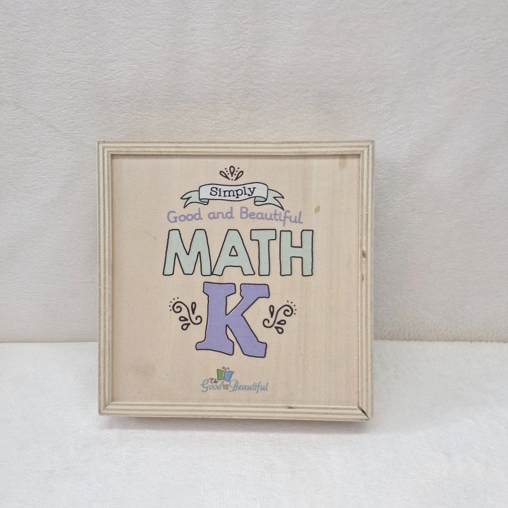 The Good and the Beautiful Math Kindergarten Wooden Box *INCOMPLETE*